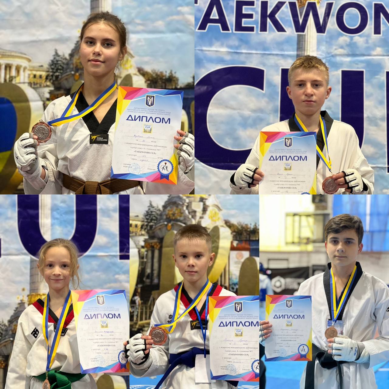 Спортсмени Київщини – переможці та призери відкритого всеукраїнського рейтингового турніру «Taekwondo Cup»