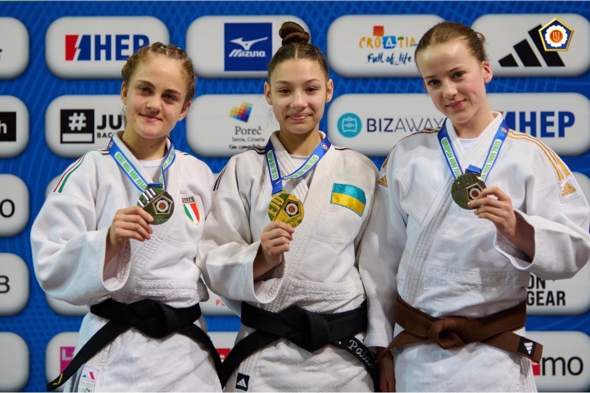 Спортсменка з Київщини здобула «золото» Кубка Європи з дзюдо серед кадетів