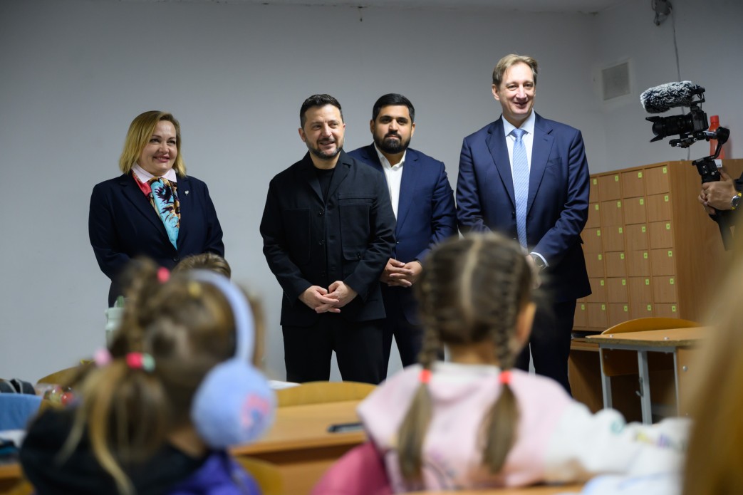 Президент поспілкувався з учнями та вчителями в одному з ліцеїв на Київщині